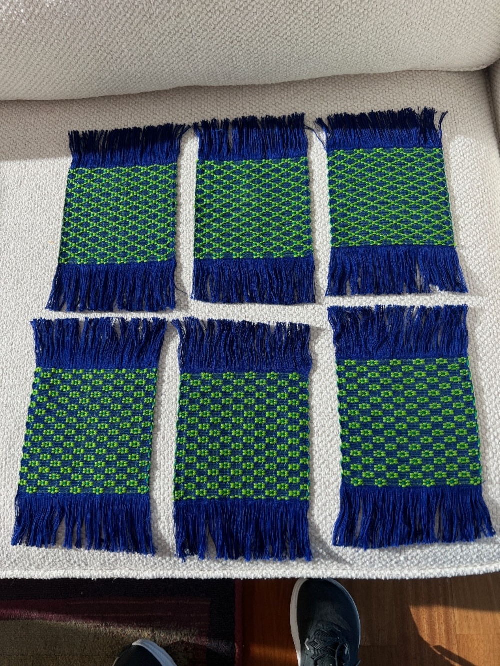 Coasters - fabric - hand woven